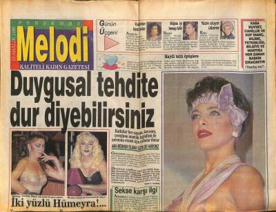 Sabah Gazetesi Melodi Eki 13 Aralık 1990 - Kanserin Virüsü Üzüntü Mü ? - Don Johnson Yürek Hoplatacak GZ93830 - 1