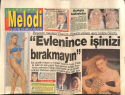Sabah Gazetesi Melodi Eki 13 Haziran 1990 - Aşık Veysel'in Torunu TV'de - Emrah Yunanistan'a Gidiyor GZ138124 - 1