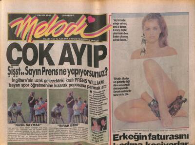 Sabah Gazetesi Melodi Eki 13 Mayıs 1989 - Hülya Avşar,Erkeğin Faturasını Kadına Kesiyorlar GZ63361 - 1