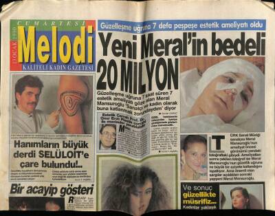 Sabah Gazetesi Melodi Eki 13 Ocak 1990 - Bülent Ersoy Avrupadan Döndü GZ75417 - 1