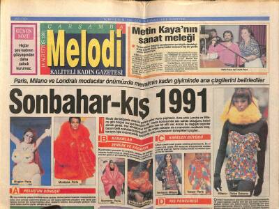 Sabah Gazetesi Melodi Eki 14 Ağustos 1991 - Metin Kayanın Sanat Meleği GZ75356 - 1