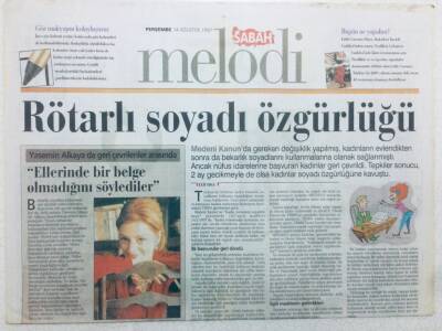 Sabah Gazetesi Melodi Eki - 14 Ağustos 1997 - Demi Moore Defileden Defileye Koşuyor GZ46068 - 2