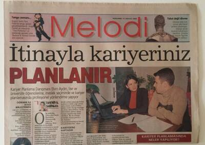 Sabah Gazetesi Melodi Eki 14 Aralık 2000 - Yılan Hikayesinin Köylü Kızı Meltem Cumbul Günlük Hayattın Da Zeyno Gibi Yürümeye Başlamış GZ22918 - 1