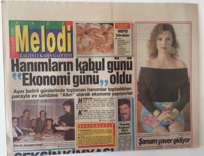 Sabah Gazetesi Melodi Eki 14 Kasım 1989 - Hanımların Kabul Günü Ekonomi Günü Oldu GZ20947 - 1