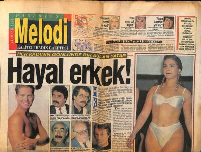 Sabah Gazetesi Melodi Eki 14 Ocak 1991 - Hayal Erkek,Kadir İnanır,Şener Şen,Tarık Akan GZ63019 - 1
