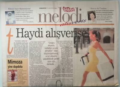 Sabah Gazetesi Melodi Eki 15 Ağustos 1998 İstanbulda İlk Konser Heyecanı -GZ33226 - 1
