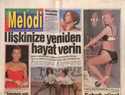 Sabah Gazetesi Melodi Eki 15 Haziran 1990 - Ajda Pekkan Sahnelerin Eski Düzeni Gelsin - Müjde Ar 'Teyzem' Filmiyle Ekranlarda GZ146489 - 1