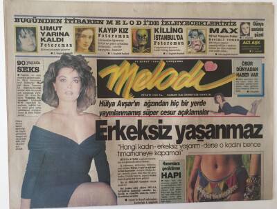 Sabah Gazetesi Melodi Eki 15 Şubat 1989 - Hülya Avşarın Ağzından Hiç Bir Yerde Yayınlanmamış Süper Cesur Açıklamalar GZ20957 - 1