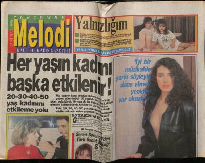 Sabah Gazetesi Melodi Eki 15 Şubat 1990 - Her Yaşın Kadını Başka Etkilenir GZ75393 - 1