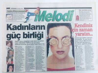 Sabah Gazetesi Melodi Eki - 16 Ekim 1996 - Kadınların Güç Birliği GZ46278 - 2