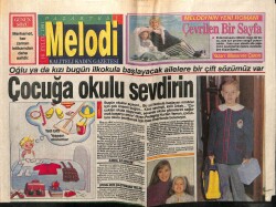Sabah Gazetesi Melodi Eki 16 Eylül 1991 - Çocuğa Okulu Sevdirin GZ63029 - 2