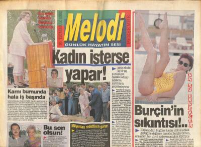 Sabah Gazetesi Melodi Eki 16 Temmuz 1992 - Ayşe Minede Pop Dedi GZ90934 - 1