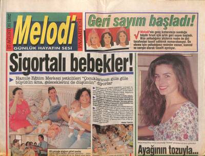 Sabah Gazetesi Melodi Eki 17 Ağustos 1992 - Tarabyanın Gülü Arif Susam GZ93898 - 1