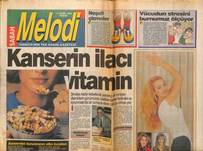 Sabah Gazetesi Melodi Eki 17 Ekim 1993 - Zerrin Özer Şarkı Arıyor - İbrahim Tatlıses Almanya Yolcusu GZ94192 - 1
