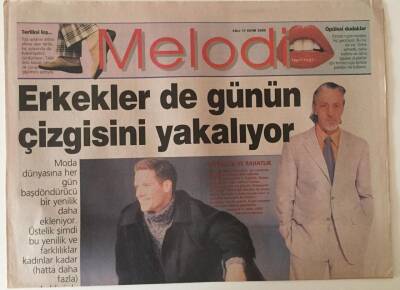Sabah Gazetesi Melodi Eki 17 Ekim 2000 - Erkekler De Günün Çizgisini Yakalıyor GZ22922 - 1