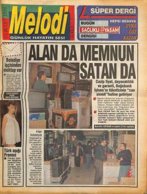 Sabah Gazetesi Melodi Eki 17 Mart 1992 - Şifo Ve Ali Nailden Ayline Yakın Markaj GZ94193 - 1