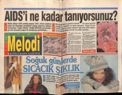 Sabah Gazetesi Melodi Eki 17 Ocak 1992 - Aıdsi Ne Kadar Tanıyorsunuz? GZ75370 - 1