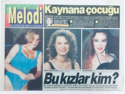 Sabah Gazetesi Melodi Eki 17 Temmuz 1990 - Bu Kızlar Kim? GZ40961 - 1
