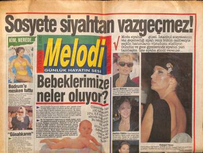 Sabah Gazetesi Melodi Eki 17 Temmuz 1992 - Bülent ErsoyGünahkarım GZ63000 - 1