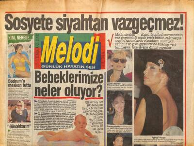 Sabah Gazetesi Melodi Eki 17 Temmuz 1992 - Coşkun Sabah Antalyada GZ90935 - 1
