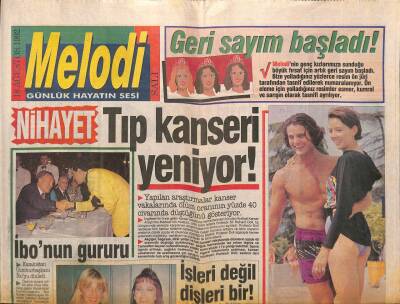 Sabah Gazetesi Melodi Eki 18 Ağustos 1992 - Kazakistan Cumhurbaşkanı İbrahim Tatlısesi Dinledi GZ93899 - 1
