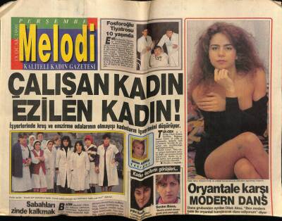 Sabah Gazetesi Melodi Eki 18 Ocak 1990 - Dilek Aksu Ve Modern Dans GZ75413 - 1