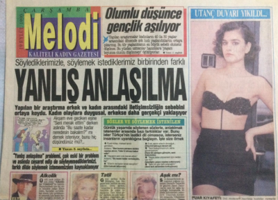 Sabah Gazetesi Melodi Eki 19 Eylül 1990 - Sinemanın 2 Ünlü Oyuncusu Hülya Koçyiğit Ve Şener Şen Eğlence Programı Sunacak - GZ21394 - 1