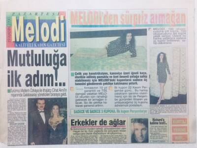 Sabah Gazetesi Melodi Eki 19 Kasım 1990 - Mutluluğa İlk Adım GZ42337 - 1