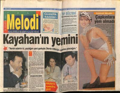 Sabah Gazetesi Melodi Eki 19 Kasım 1991 - Kayahanın Yemini GZ75309 - 1