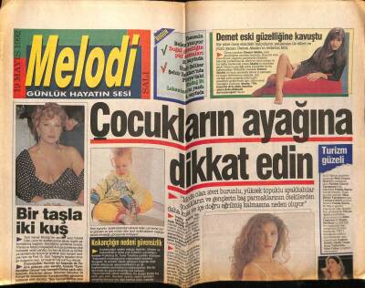 Sabah Gazetesi Melodi Eki 19 Mayıs 1992 - Demet Akalın Eski Güzelliğine Kavuştu GZ75287 - 1
