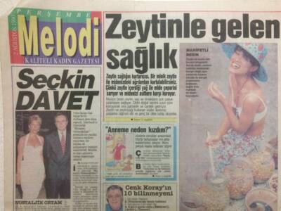 Sabah Gazetesi Melodi Eki 2 Ağustos 1990 - Zeytinle Gelen Sağlık GZ34413 - 1