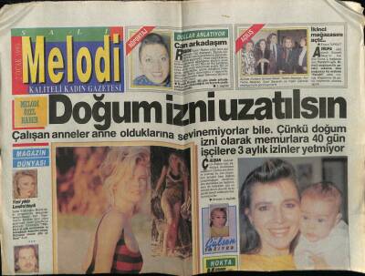 Sabah Gazetesi Melodi Eki 2 Ocak 1990 - Doğum İzni Uzatılsın GZ75426 - 1