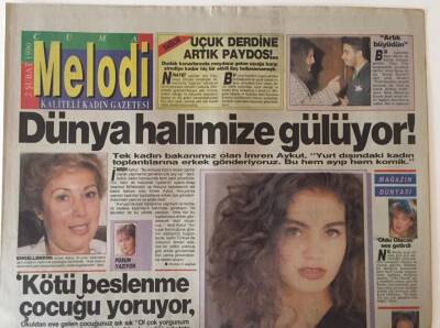 Sabah Gazetesi Melodi Eki 2 Şubat 1990 - Esin Moralıoğlu Japonyada GZ22998 - 1