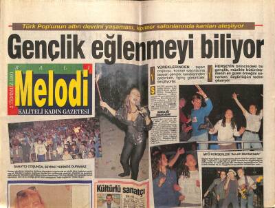 Sabah Gazetesi Melodi Eki 2 Temmuz 1991 - Pelin Akat,Hatalarımın Kurbanıyım GZ75362 - 1