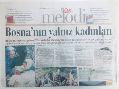 Sabah Gazetesi Melodi Eki 20 Eylül 1997 - Bosnanın Yalnız Kadınları GZ40538 - 1