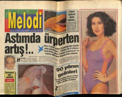 Sabah Gazetesi Melodi Eki 20 Mart 1990 - Astımda Ürperten Artış GZ75244 - 1