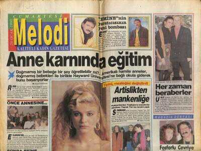Sabah Gazetesi Melodi Eki 20 Ocak 1990 - Anne Karnında Eğitim GZ75474 - 1