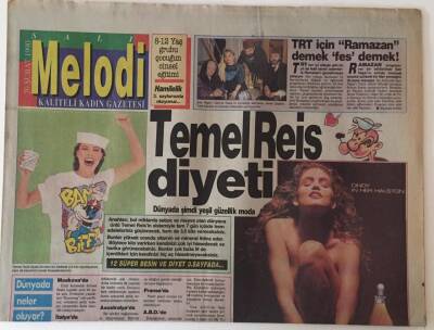 Sabah Gazetesi Melodi Eki 20 Şubat 1990 - Temel Reis Diyeti GZ22994 - 1