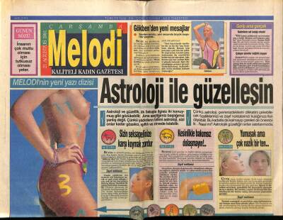 Sabah Gazetesi Melodi Eki 21 Ağustos 1991 - Sinan Özen Aşık Olmayı İstiyor GZ75352 - 1