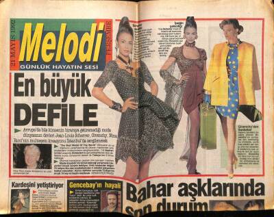 Sabah Gazetesi Melodi Eki 21 Mart 1992 - Orhan Gencebayın Hayali GZ75285 - 1