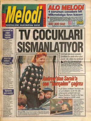 Sabah Gazetesi Melodi Eki 21 Nisan 1992 - Rambonun Sevgilisi de Şöhret Yolunda GZ82846 - 1