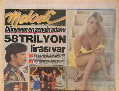Sabah Gazetesi Melodi Eki 21 Temmuz 1989-Ahu Tuğba Sanat Yaşamında Çok Dik Ve Önemli Bir Merdiveni Daha Hızla Çıkıyor GZ128000 - 1