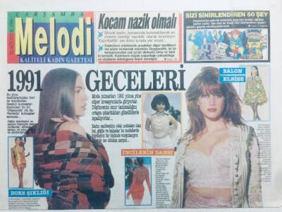 Sabah Gazetesi Melodi Eki 22 Ağustos 1990 - 1991 Geceleri GZ41831 - 1