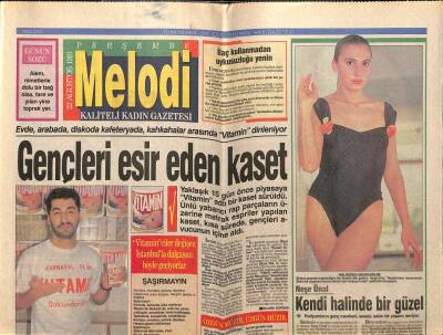 Sabah Gazetesi Melodi Eki 22 Ağustos 1991 - Neşe Ünal,Kendi Haline Bir Güzel GZ75351 - 1
