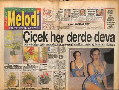 Sabah Gazetesi Melodi Eki 22 Aralık 1990 - Hülya Avşar,Aşk Yaşamaktır GZ63028 - 1