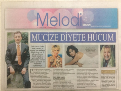 Sabah Gazetesi Melodi Eki 22 Kasım 2006 - Mucize Diyete Hücum,Demet Akalın Keşke Evlenmeseydik GZ24687 - 1