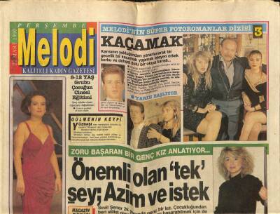 Sabah Gazetesi Melodi Eki 22 Mart 1990 - Müjde Ar, Kafam Yorgun GZ75242 - 1