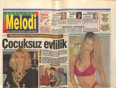 Sabah Gazetesi Melodi Eki 22 Mart 1991 - Ajda Pekkandan Yeni Yatırımlar GZ75324 - 1