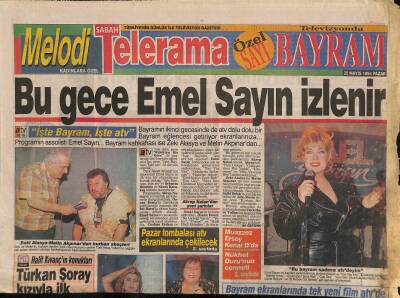 Sabah Gazetesi Melodi Eki 22 Mayıs 1994 - Emrahtan Yasak Sokaklar GZ114816 - 1