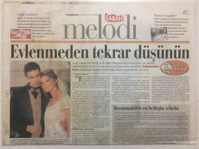Sabah Gazetesi Melodi Eki 23 Ağustos 1997 - Evlenmeden Tekrar Düşünün GZ34107 - 1